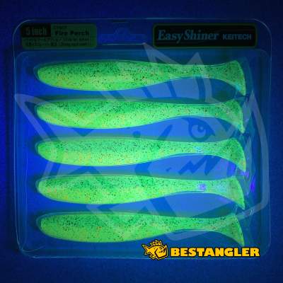 Keitech Easy Shiner 5" Fire Perch - CT#23 - UV