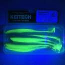 Keitech Easy Shiner 4.5" Chartreuse Thunder - CT#12 - UV