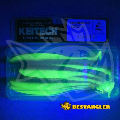 Keitech Easy Shiner 4.5" Chartreuse Thunder - CT#12 - UV