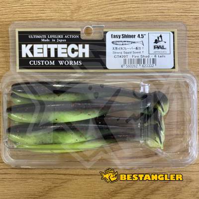 Keitech Easy Shiner 4.5" Fire Shad - CT#20