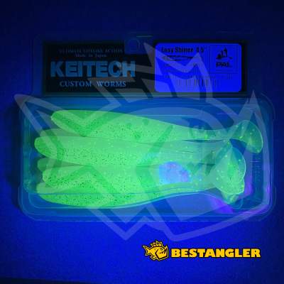 Keitech Easy Shiner 4.5" Sakura White - LT#01 - UV