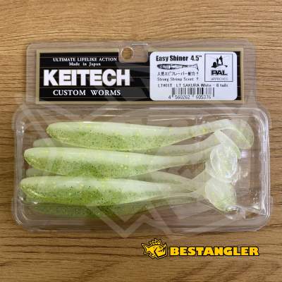 Keitech Easy Shiner 4.5" Sakura White - LT#01