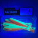 Keitech Easy Shiner 4.5" UV Lime / Orange - CT#27 - UV