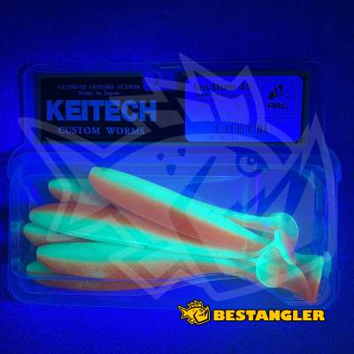 Keitech Easy Shiner 4.5" UV Lime / Orange - CT#27 - UV