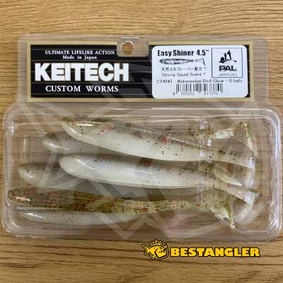 Keitech Easy Shiner 4.5" Watermelon Red / Glow - CT#24