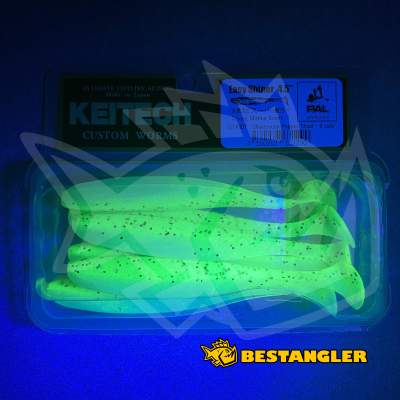 Keitech Easy Shiner 4.5" Chartreuse Pepper Shad - CT#30 - UV