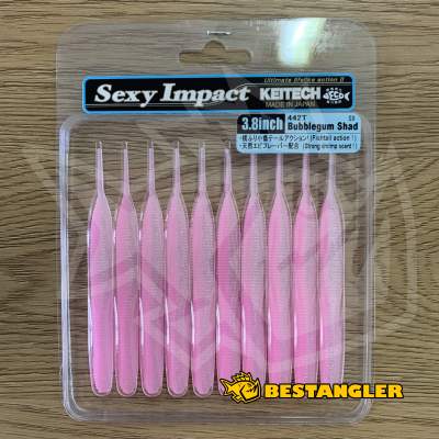 Keitech Sexy Impact 3.8" Bubblegum Shad - #442