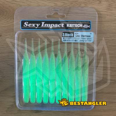 Keitech Sexy Impact 3.8" Lime / Chartreuse - #424 - UV