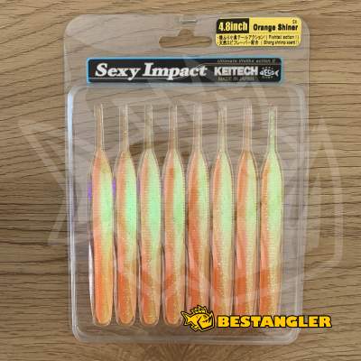 Keitech Sexy Impact 4.8" Orange Shiner - #441 - UV