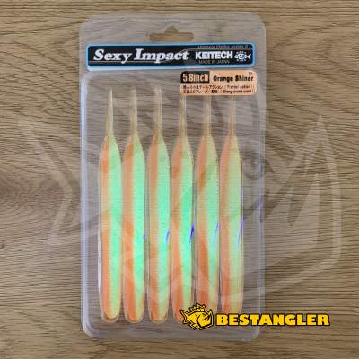 Keitech Sexy Impact 5.8" Orange Shiner - #441 - UV