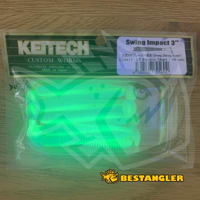 Keitech Swing Impact 3" Electric Chart - LT#41 - UV