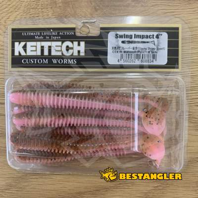 Keitech Swing Impact 4" Motoroil / Pink - CT#16