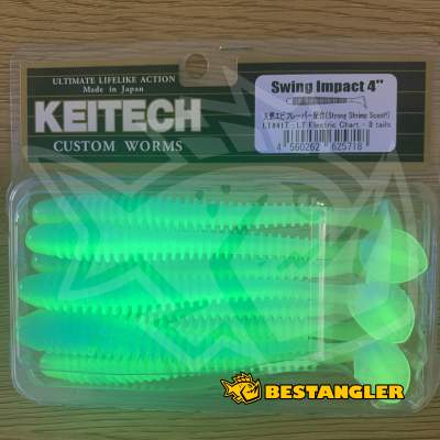 Keitech Swing Impact 4" Electric Chart - LT#41 - UV