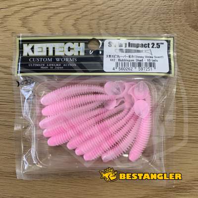 Keitech Swing Impact 2.5" Bubblegum Shad - #442