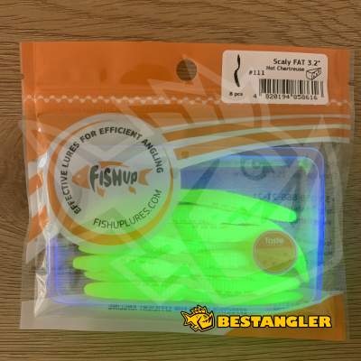 FishUp Scaly FAT 3.2" #111 Hot Chartreuse - UV
